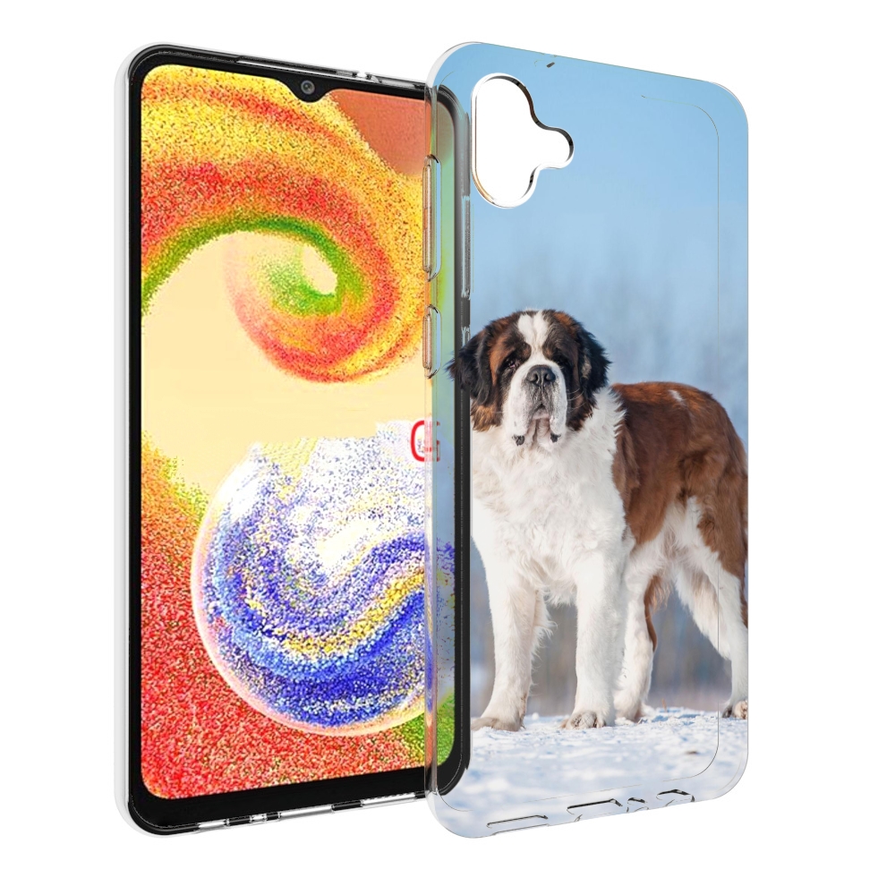 

Чехол MyPads сенбернар для Samsung Galaxy A04, Прозрачный, Tocco