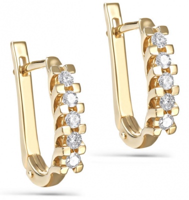 

Серьги из желтого золота с бриллиантом Kabarovsky 12-2059-1000, 12-2059-1000