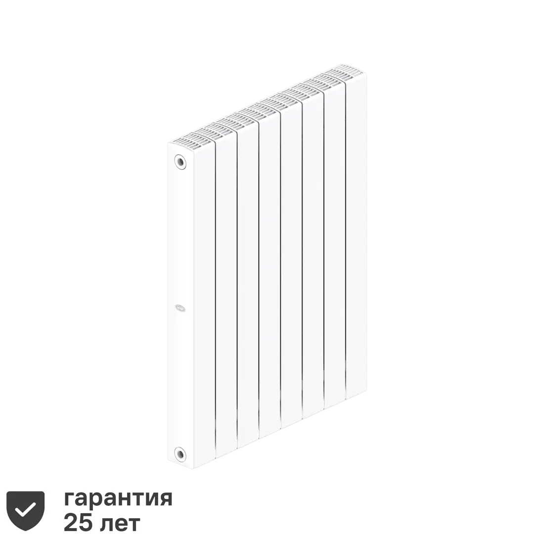 

Радиатор Rifar Supremo 800/90 биметалл 8 секций боковое подключение цвет белый