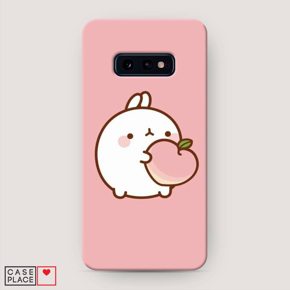 

Пластиковый чехол "Кролик с персиком" на Samsung Galaxy S10E, 27220-1