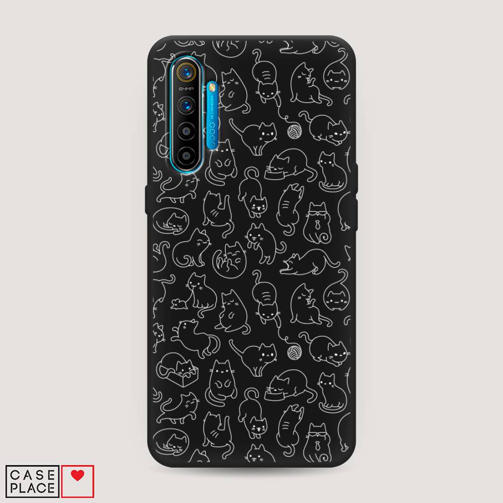 

Чехол Awog на Realme XT "Шкодливые котики", Разноцветный, 251452-1