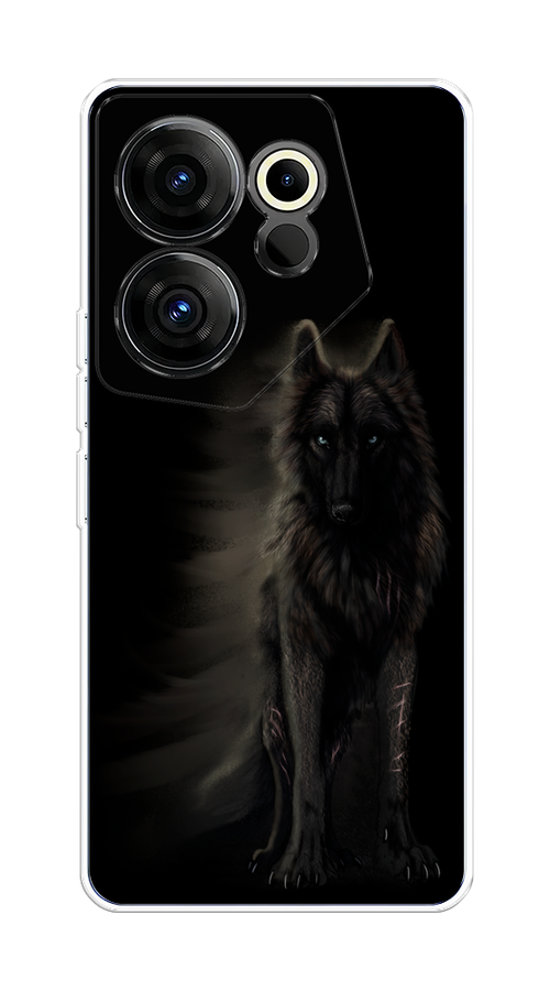 

Чехол на Tecno Camon 20 Premier "Туманный волк", Черный, 304250-1
