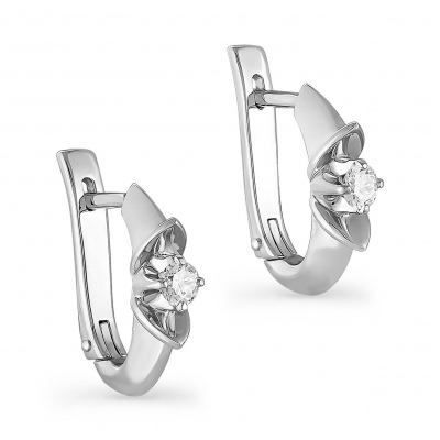 

Серьги из белого золота с бриллиантом Kabarovsky 12-1060-1000, 12-1060-1000