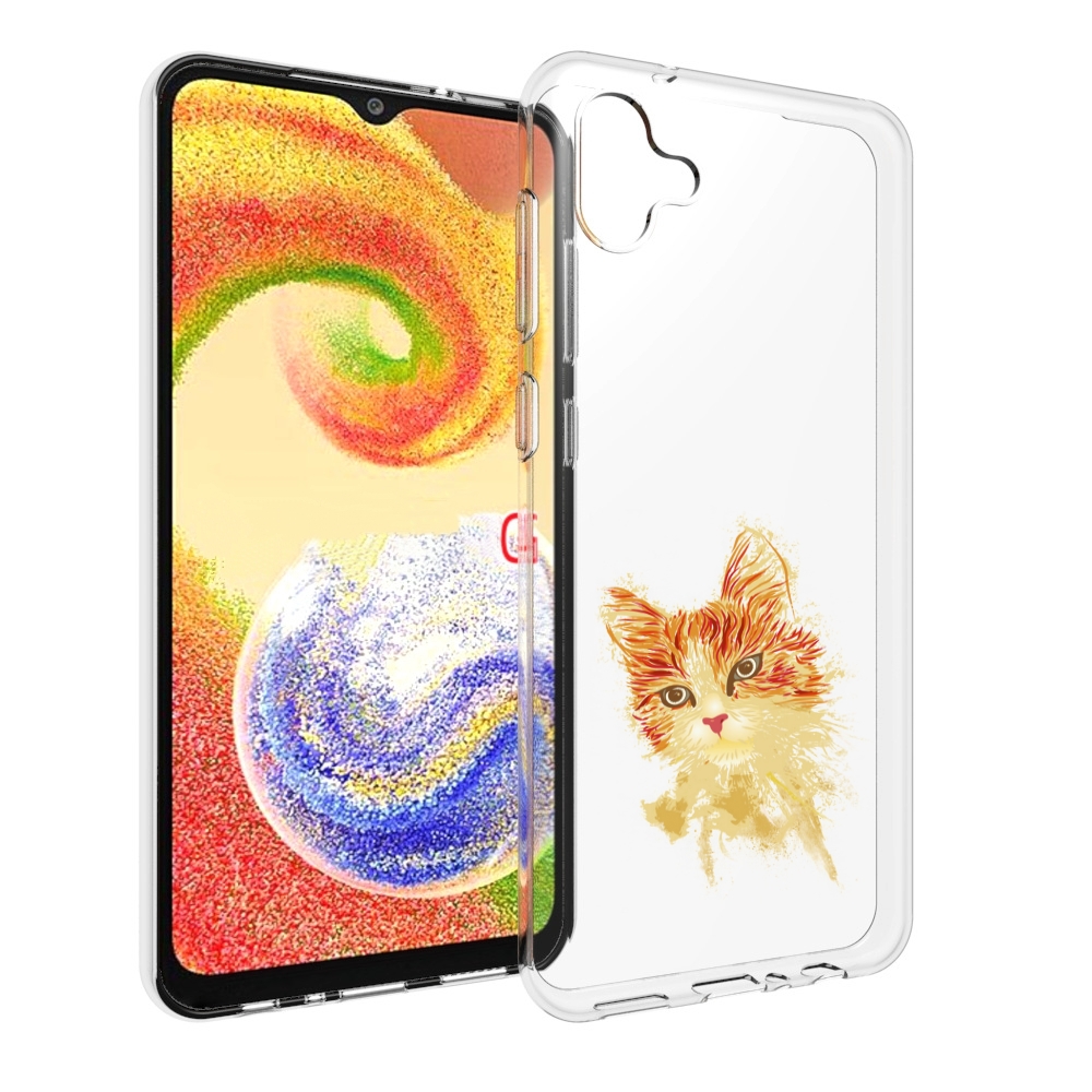 

Чехол MyPads рыжий кот для Samsung Galaxy A04, Прозрачный, Tocco