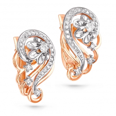 

Серьги из красного золота с бриллиантом Kabarovsky 12-0550-1000, 12-0550-1000
