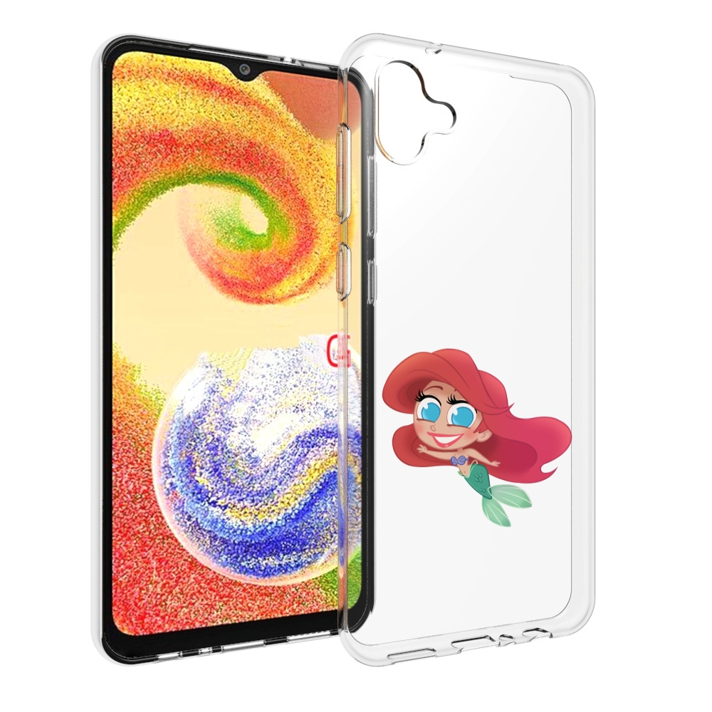

Чехол MyPads русалка-мулатка для Samsung Galaxy A04, Прозрачный, Tocco