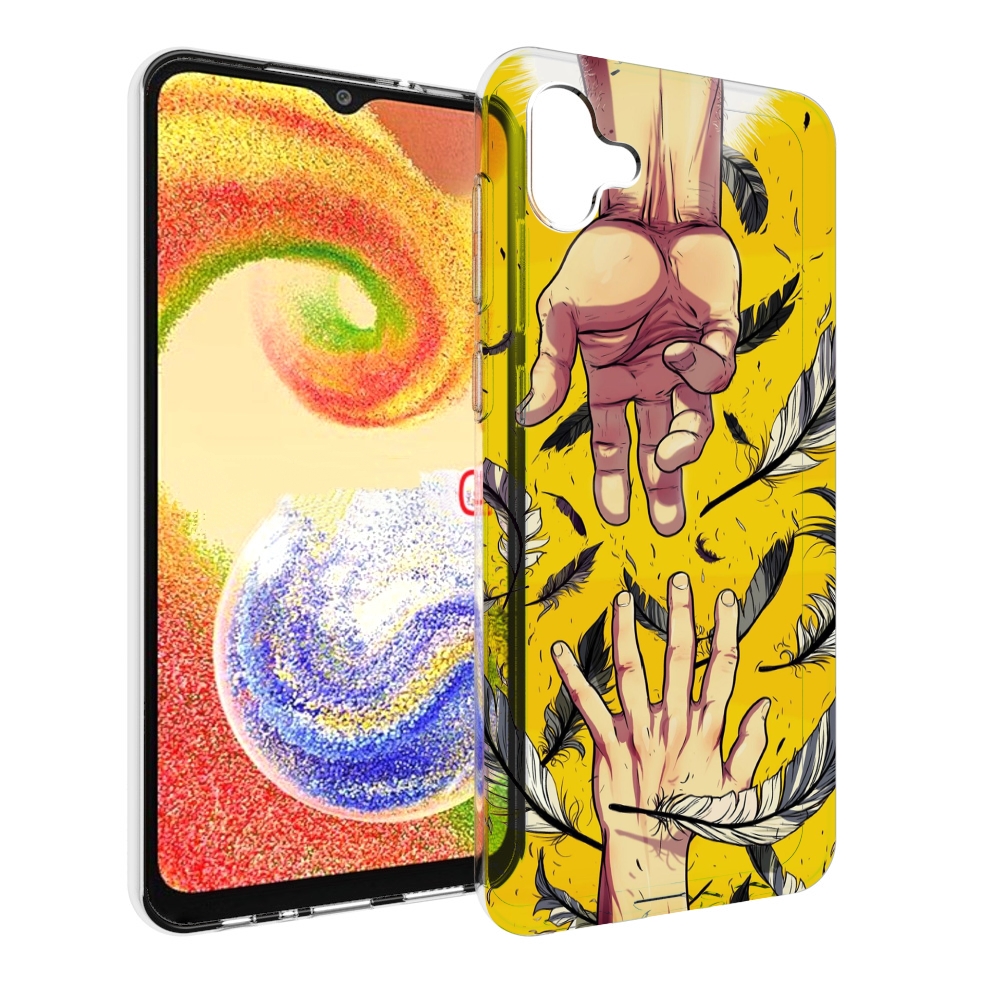 

Чехол MyPads рука-в-руку для Samsung Galaxy A04, Прозрачный, Tocco