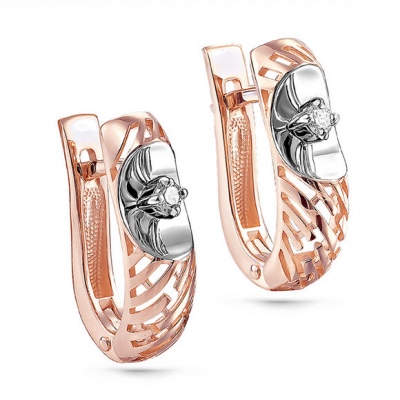 

Серьги из красного золота с бриллиантом Kabarovsky 12-0937-1000, 12-0937-1000