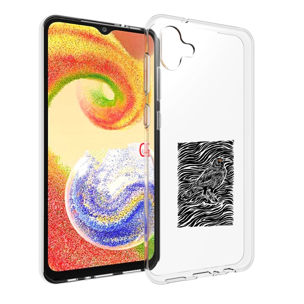 

Чехол MyPads ворон в абстракции для Samsung Galaxy A04, Прозрачный, Tocco