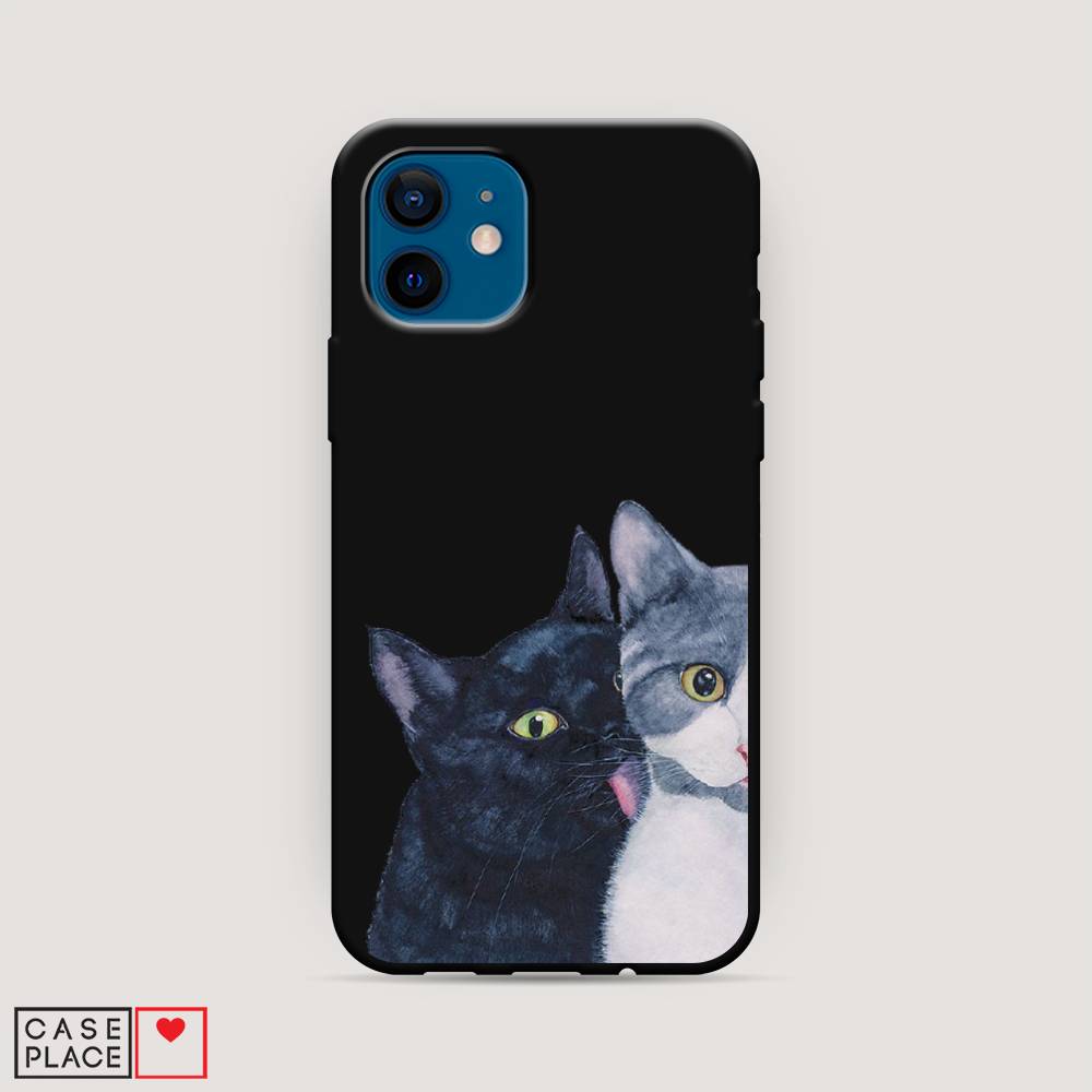 

Чехол Awog на Apple iPhone 12 mini / Айфон 12 mini "Кошачья любовь", Разноцветный, 12652-1