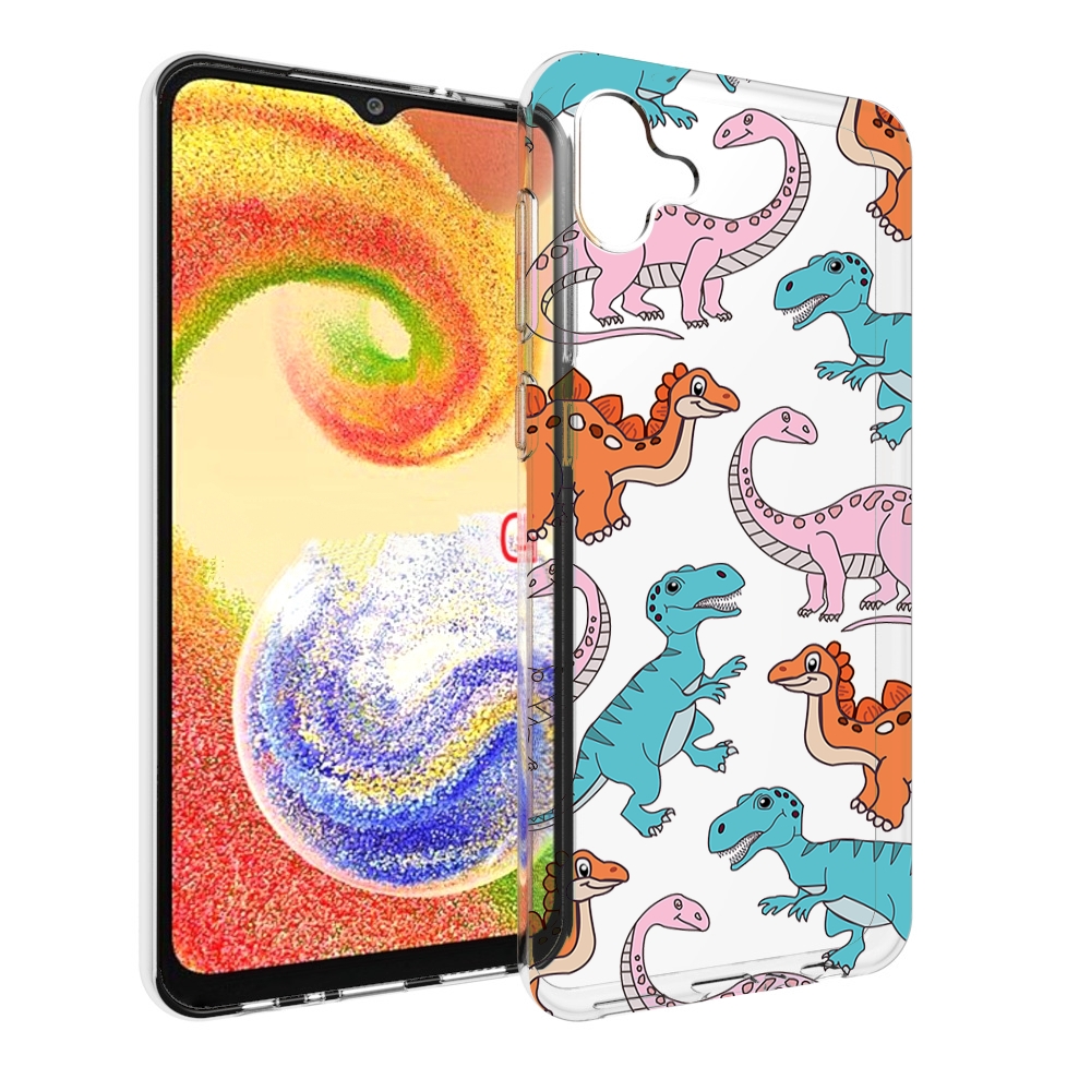 Чехол MyPads разные-динозаврики для Samsung Galaxy A04