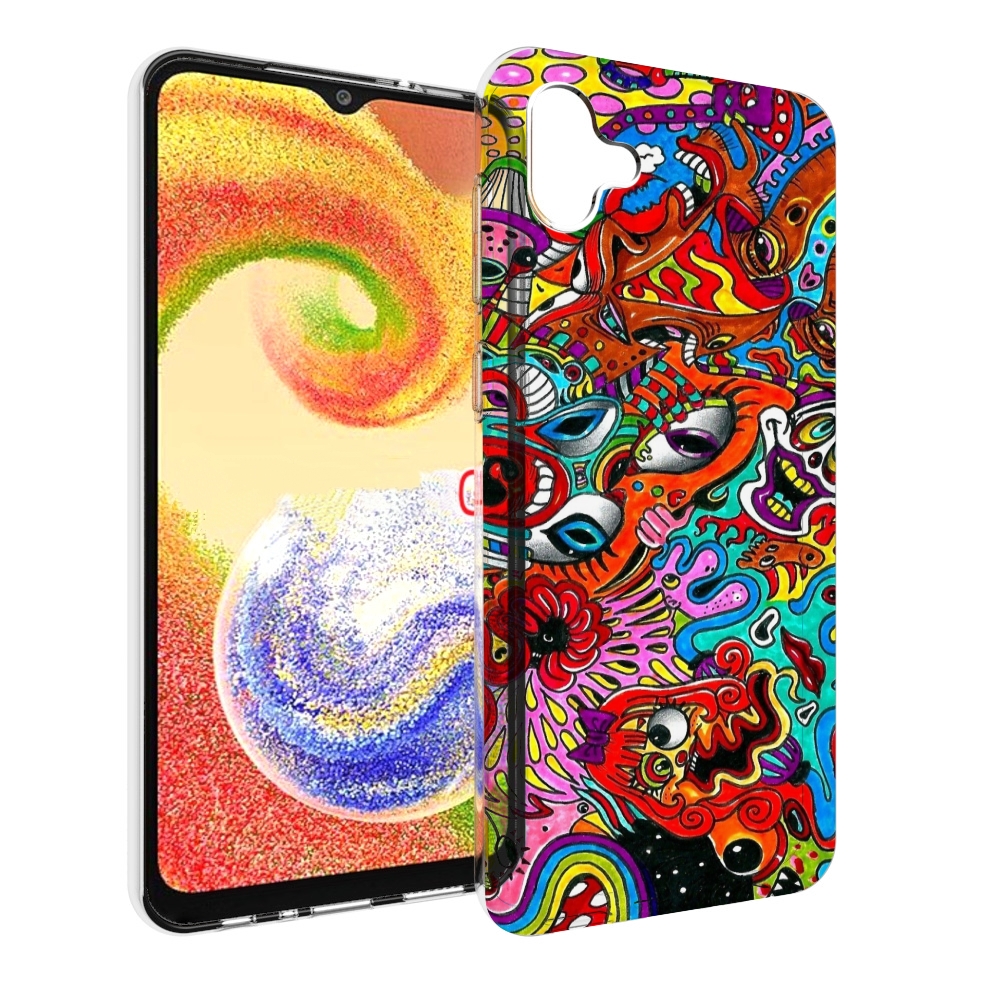 

Чехол MyPads разные абстракции яркие для Samsung Galaxy A04, Прозрачный, Tocco