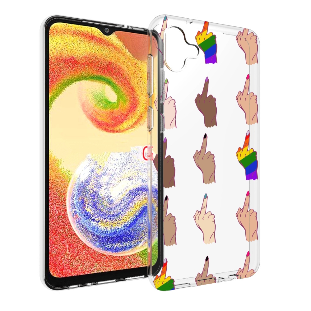 

Чехол MyPads разноцветные-руки для Samsung Galaxy A04, Прозрачный, Tocco