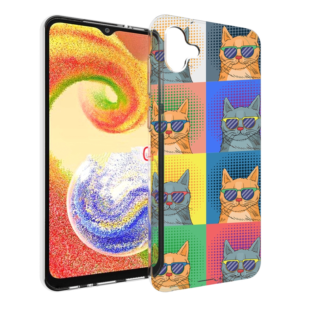 

Чехол MyPads разноцветные-коты для Samsung Galaxy A04, Прозрачный, Tocco