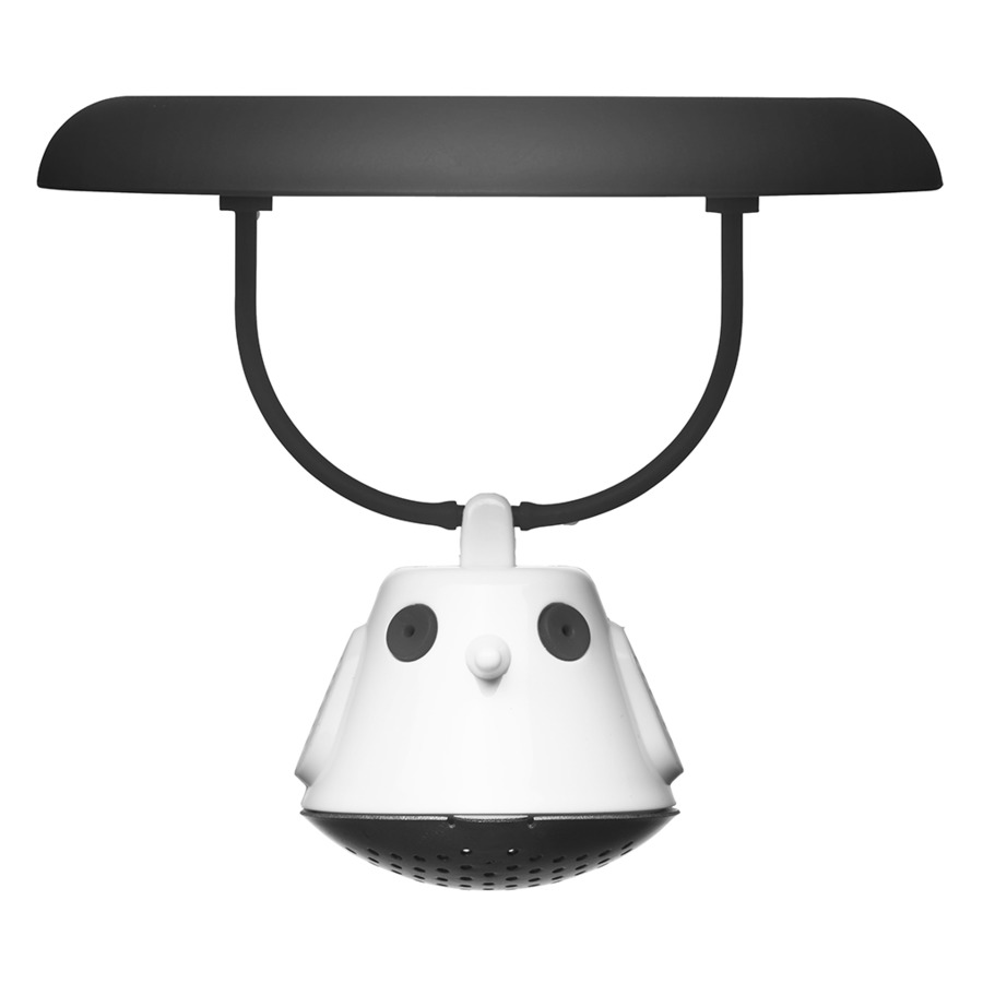 

Ситечко для заваривания чая с крышкой Birdie Swing черное