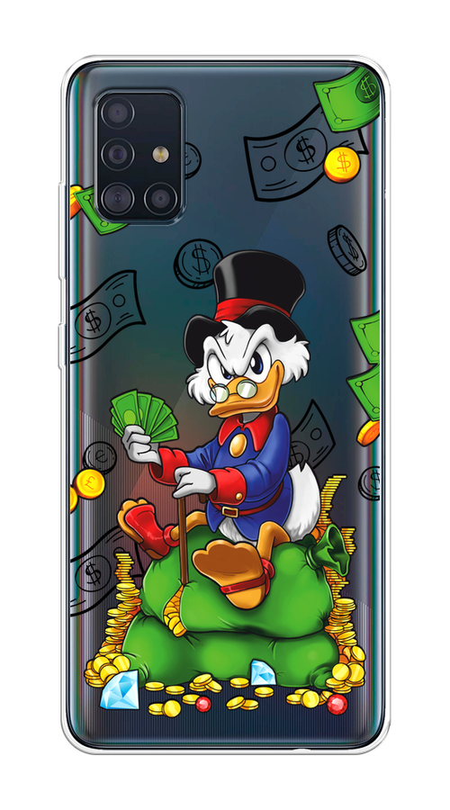 

Чехол на Samsung Galaxy A51 "Scrooge Richness", Черный;синий;зеленый, 28950-1