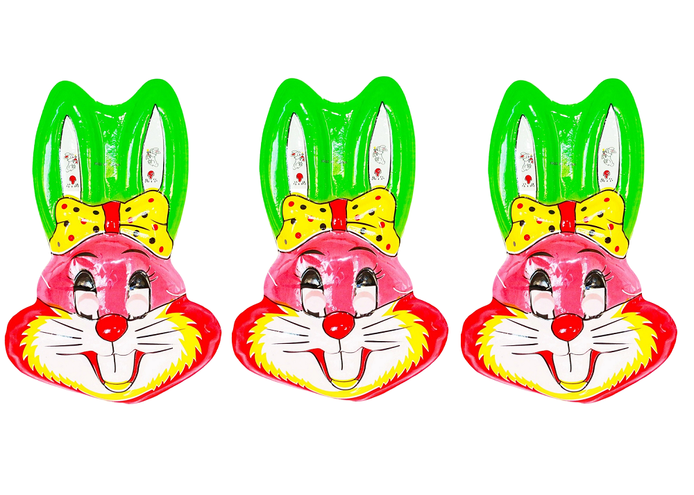 

Маска карнавальная COSY Заяц набор 3 шт фиолетовый, ЮВ_А1-83А-КМ