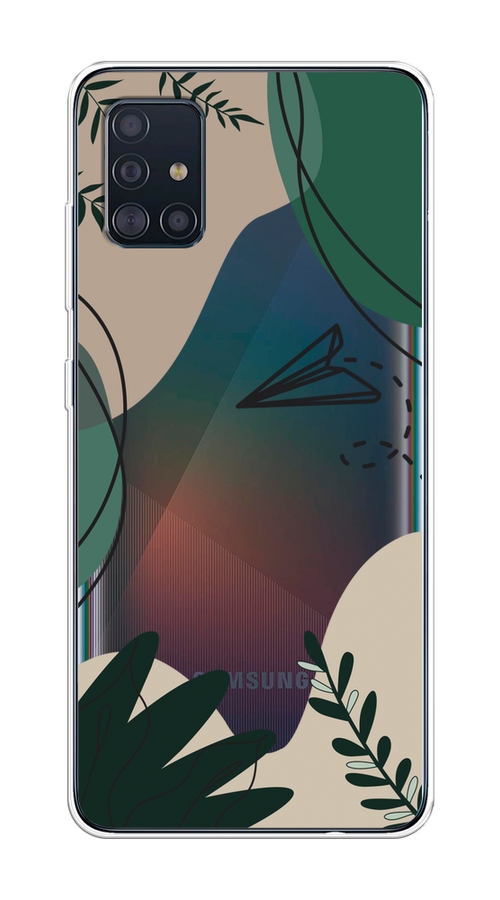 

Чехол на Samsung Galaxy A51 "Secret Garden", Зеленый;бежевый;черный, 28950-1
