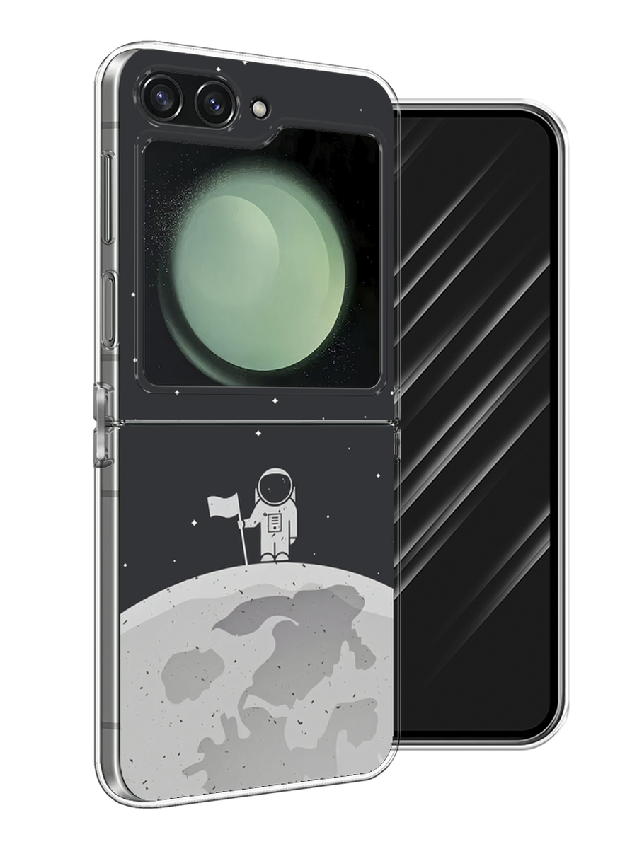 

Чехол Awog на Samsung Galaxy Z Flip 6 "Первый на Луне", Черный, 2109750-1