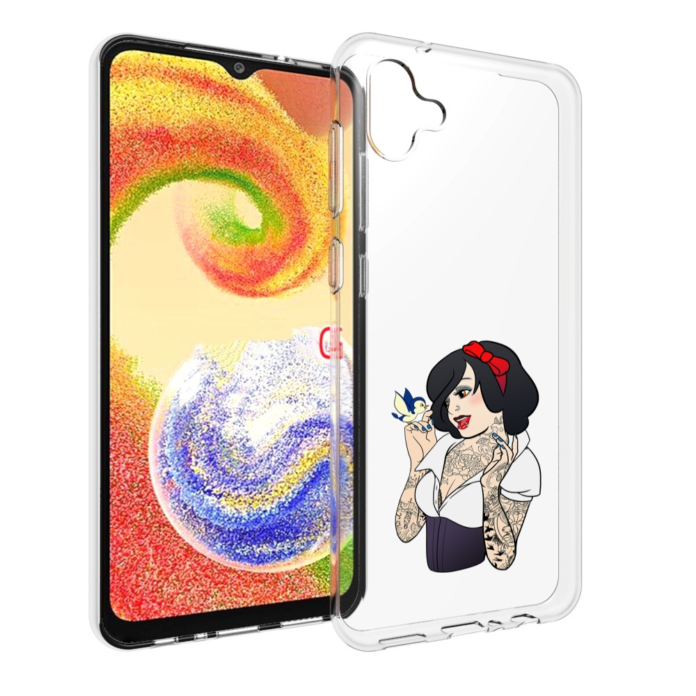 

Чехол MyPads принцесса-тату женский для Samsung Galaxy A04, Прозрачный, Tocco
