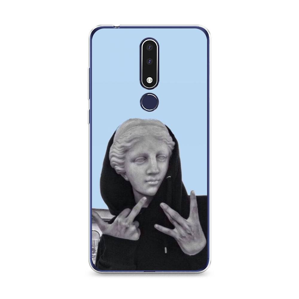 

Чехол Awog на Nokia 3.1 Plus / Нокиа 3.1 Plus "SWAG статуя", Голубой, 122850-9