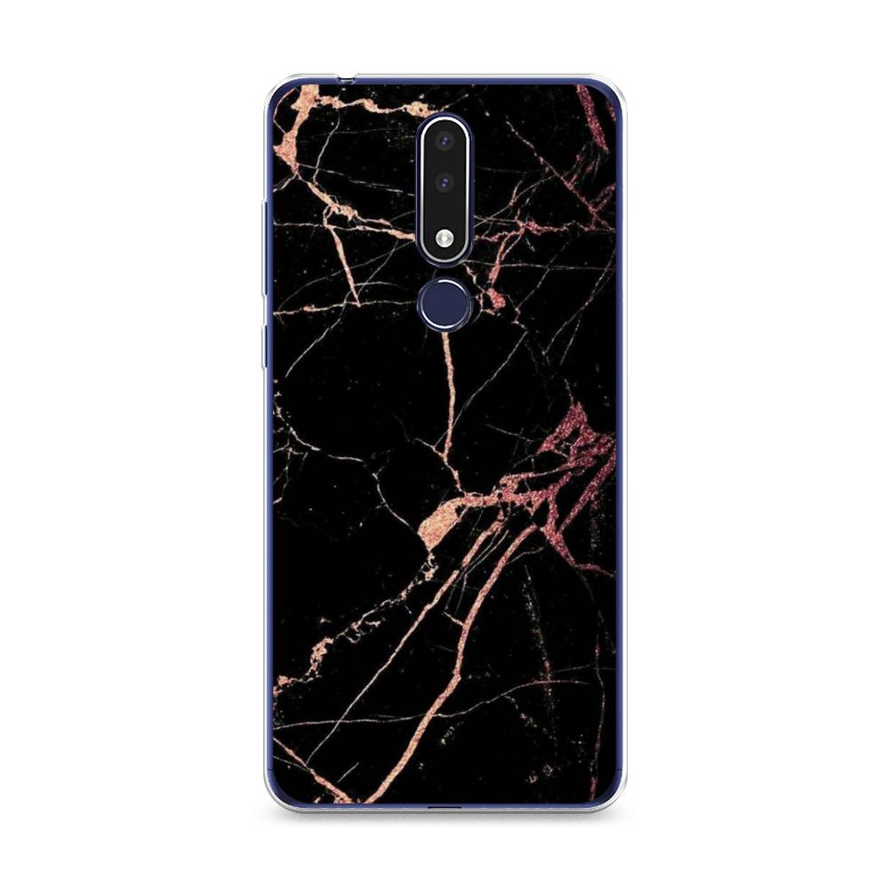 

Чехол Awog на Nokia 3.1 Plus / Нокиа 3.1 Plus "Мрамор розовое золото", Черный;розовый, 122850-3