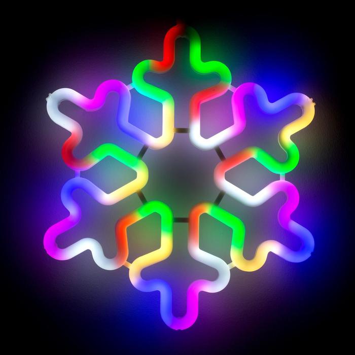 Световая фигура Bazar Снежинка 5060086 разноцветный/RGB