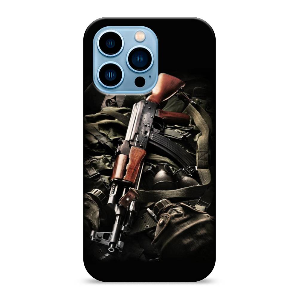 

Пластиковый чехол "Автомат" на Apple iPhone 13 Pro, 14320-4