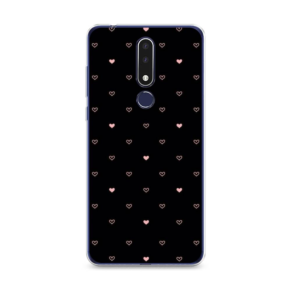 

Чехол Awog на Nokia 3.1 Plus / Нокиа 3.1 Plus "Черный фон и сердечки", Розовый;серый;черный, 122850-3