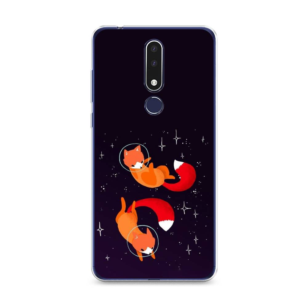

Чехол Awog на Nokia 3.1 Plus / Нокиа 3.1 Plus "Лисы космонавты", Оранжевый, 122850-4