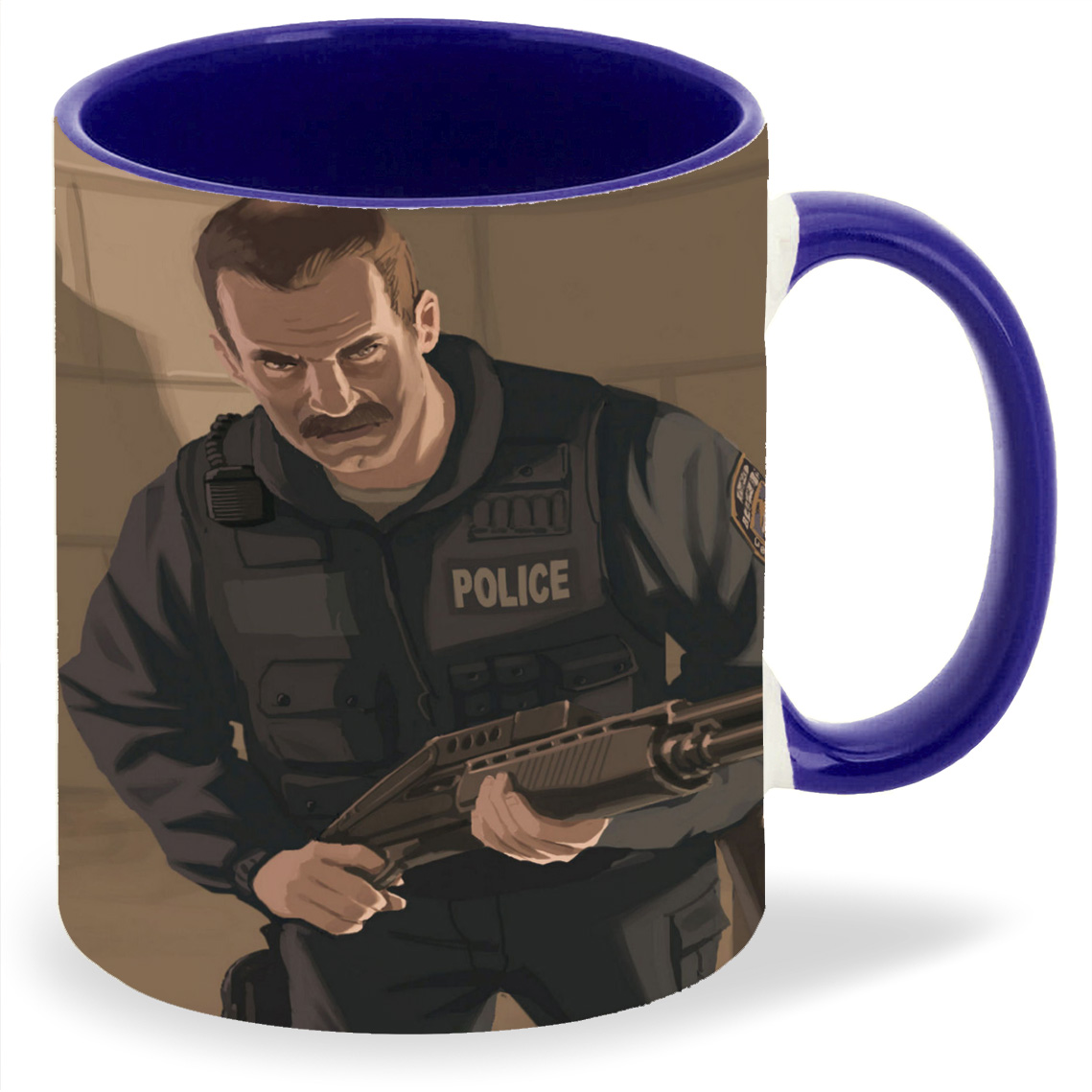 

Кружка CoolPodarok grand theft auto 4 Полицейские, grand theft auto 4 Полицейские
