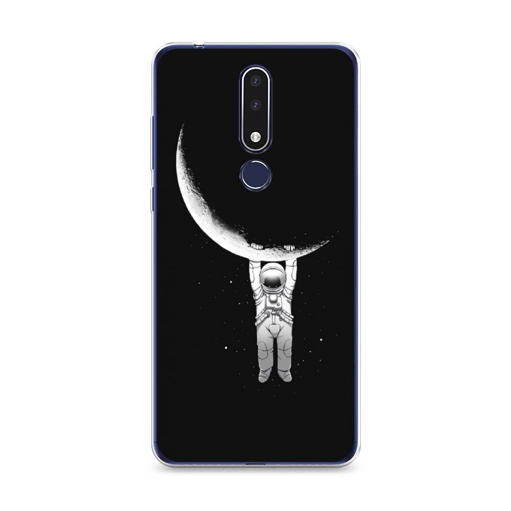 

Чехол Awog на Nokia 3.1 Plus / Нокиа 3.1 Plus "Космонавт", Белый;черный, 122850-4