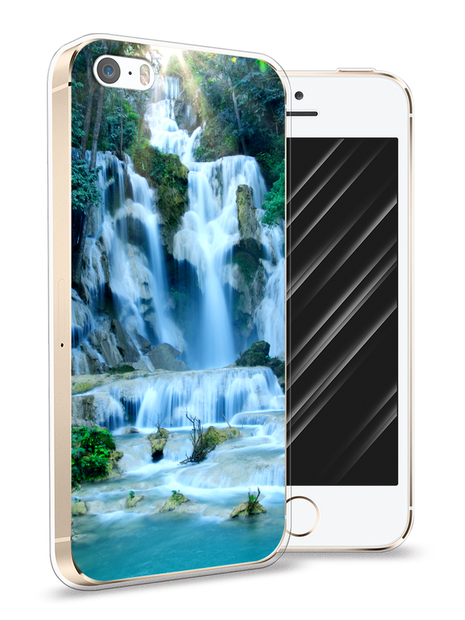 

Чехол Awog на Apple iPhone 5 / Айфон 5 "Водопад 8", Разноцветный, 10350-4