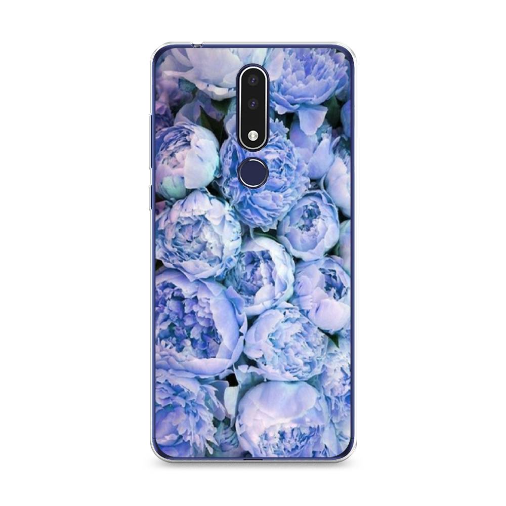 

Чехол Awog на Nokia 3.1 Plus / Нокиа 3.1 Plus "Пионы голубые", Голубой, 122850-8