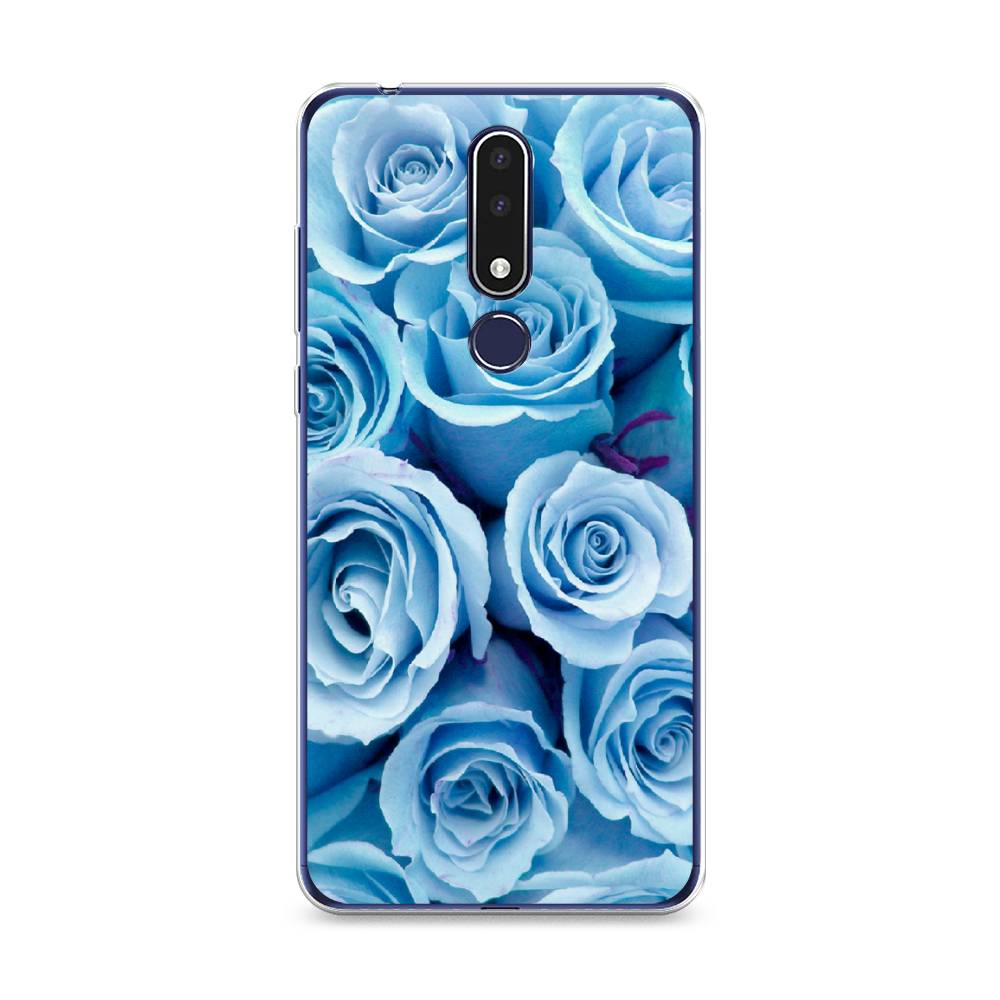 

Чехол Awog на Nokia 3.1 Plus / Нокиа 3.1 Plus "Лазурные розы", Голубой, 122850-8