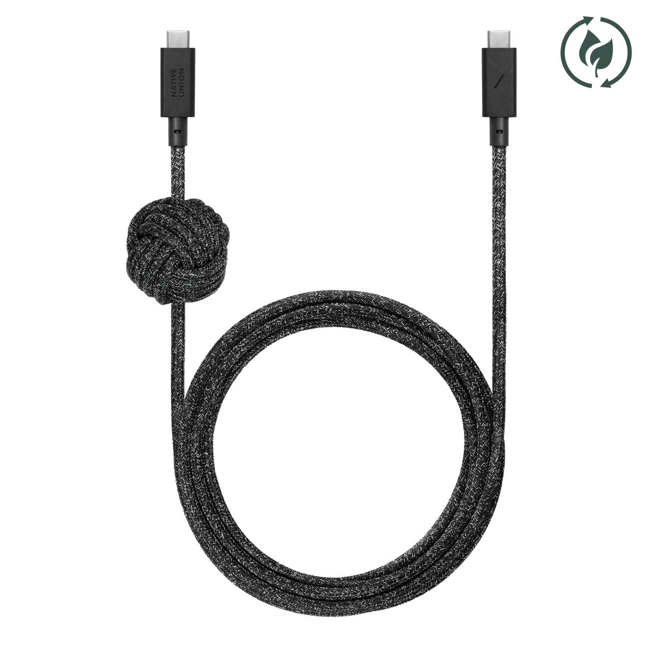 Кабель USB Type-C-USB Type-C NATIVE UNION Anchor Cable 3 м черный