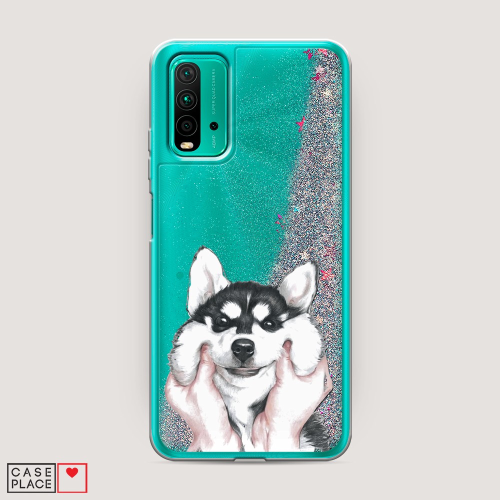 

Чехол Awog на Xiaomi Redmi 9T "Щечки хаски", Разноцветный, 39891-1