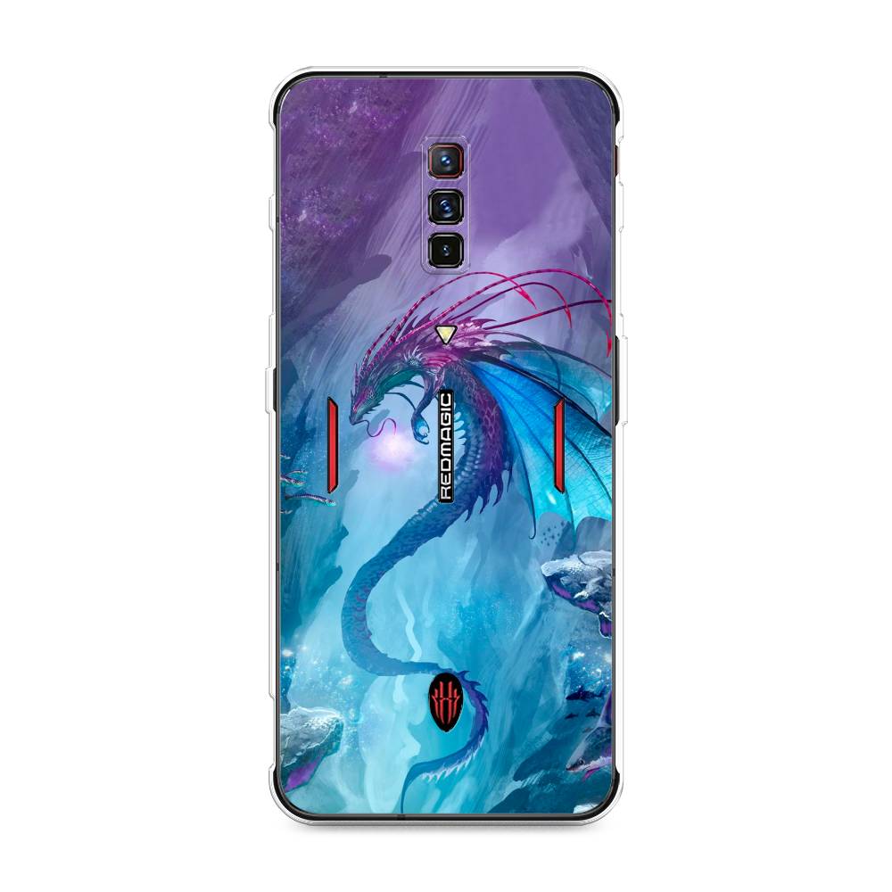 

Чехол Awog на ZTE Nubia Red Magic 6 / ЗТЕ Нубиа Ред Мэджик 6 "Водный дракон", Разноцветный, 135150-2