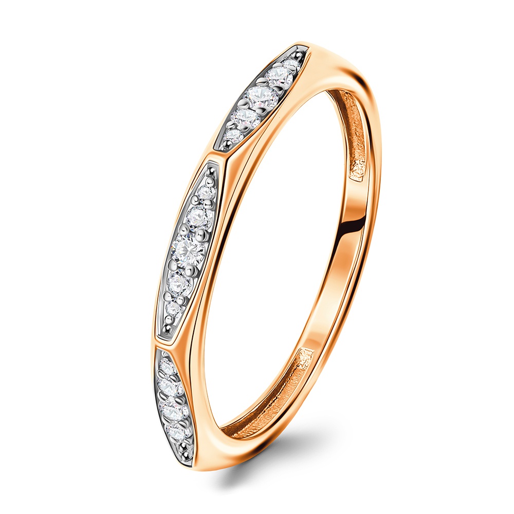 

Кольцо из серебра р. , 585Gold 701014223, фианит, 701014223