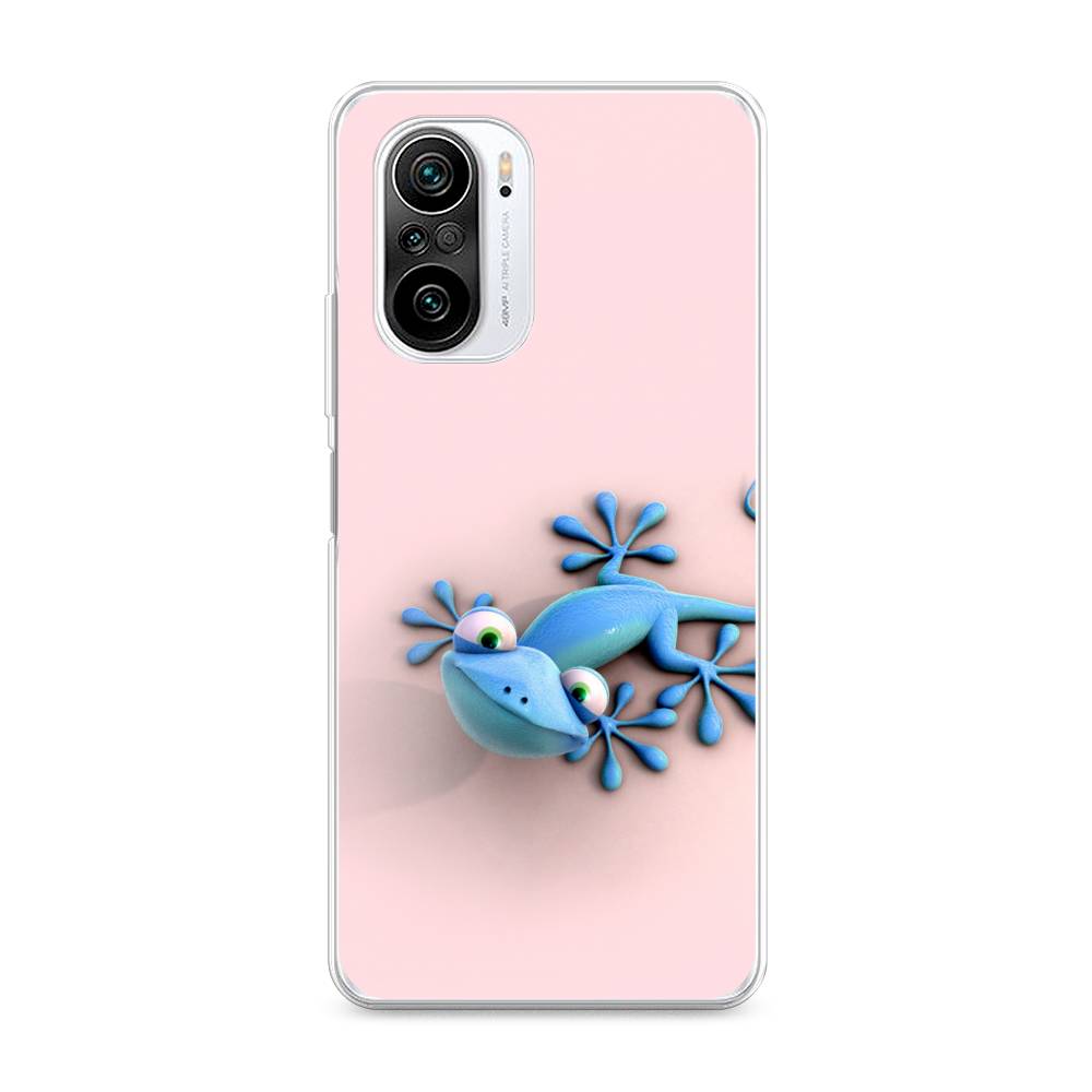 

Чехол Awog на Xiaomi Redmi K40 "Голубая ящерка", Разноцветный, 310950-2
