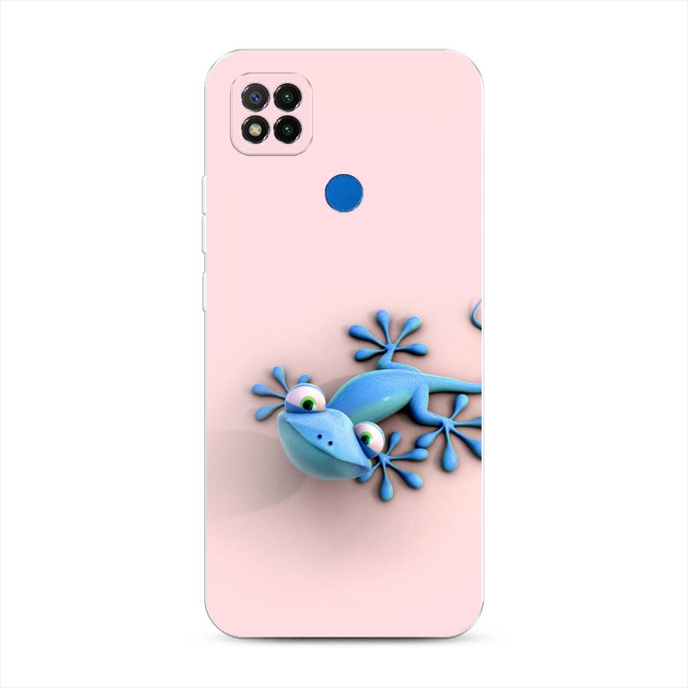 

Чехол Awog на Xiaomi Redmi 9C "Голубая ящерка", Разноцветный, 39050-2