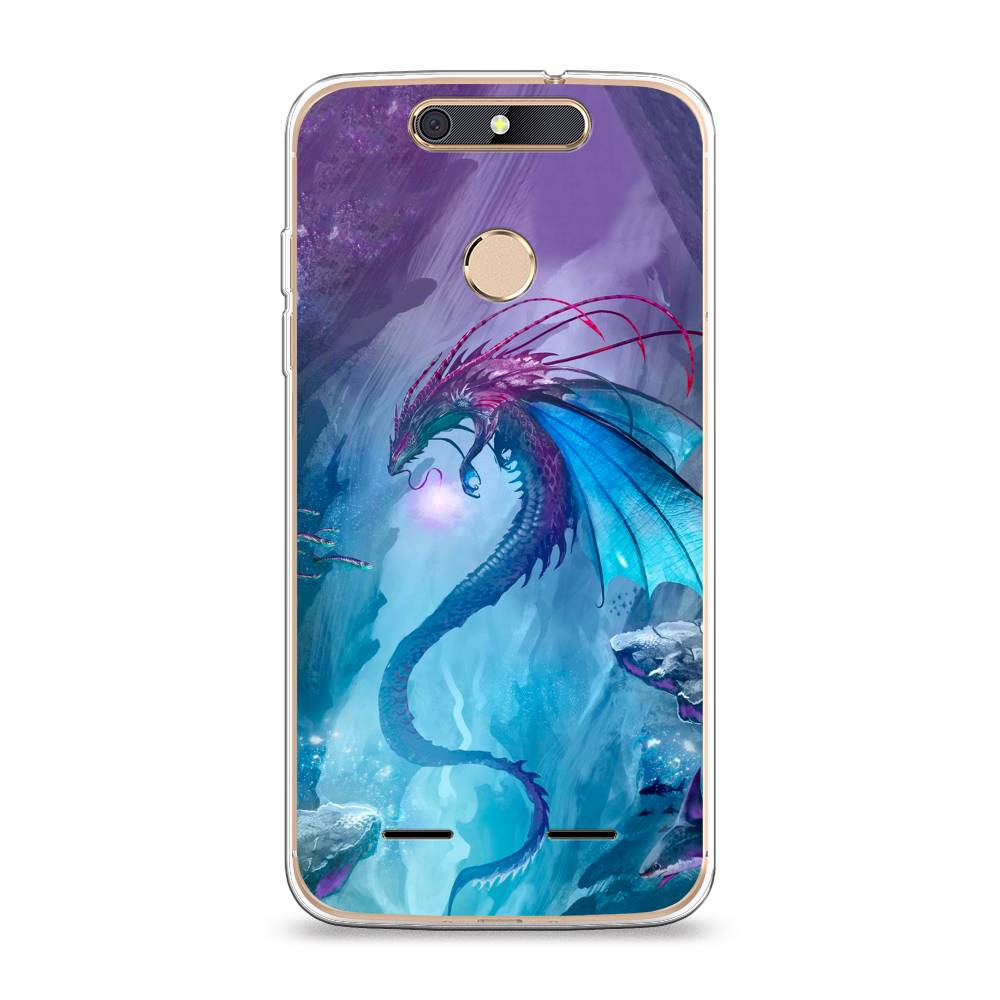 

Чехол Awog на ZTE Blade V8 mini / ЗТЕ Блэйд V8 mini "Водный дракон", 131950-2