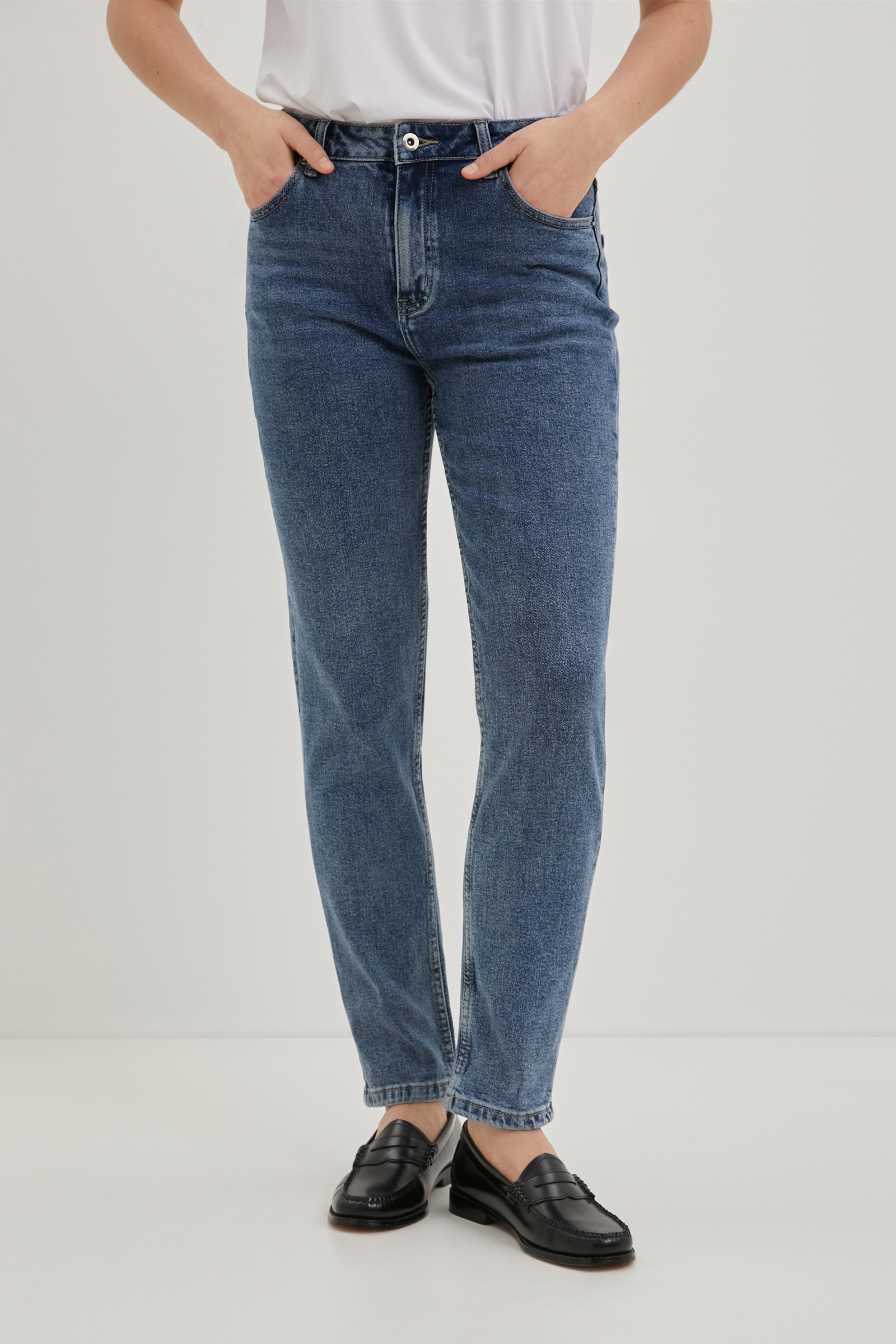 

Джинсы женские Finn Flare FBD15010 синие 33/34, Синий, FBD15010