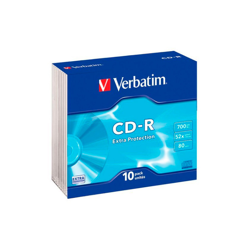 фото Диски verbatim cd-r 700mb, 10 шт