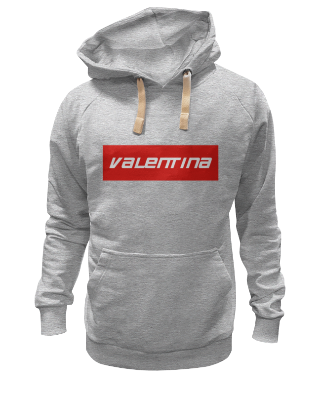 

Худи унисекс Printio Valentina серое M, Серый, Valentina