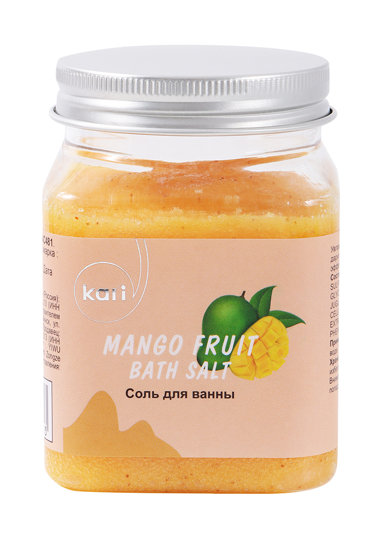 Соль для ванны Kari Манго 500 г смесь для приготовления мороженого bombbar манго маракуйя
