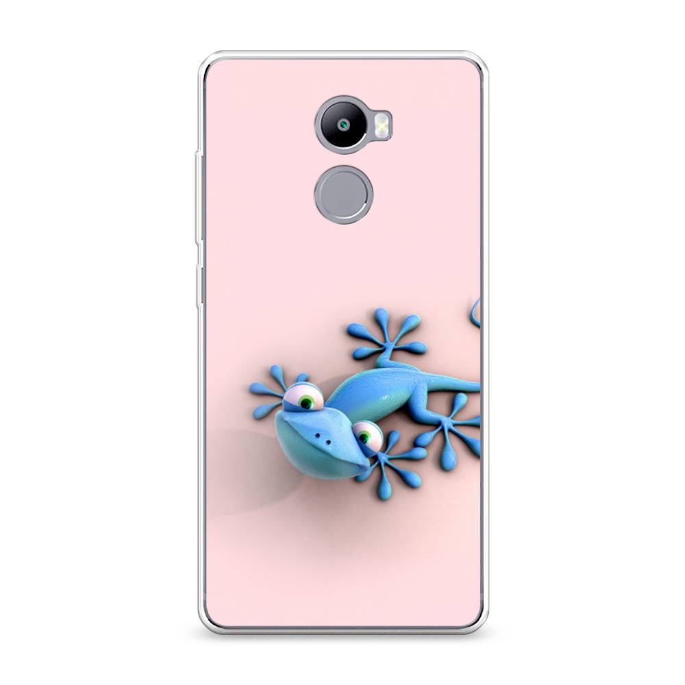 фото Силиконовый чехол "голубая ящерка" на xiaomi redmi 4 awog