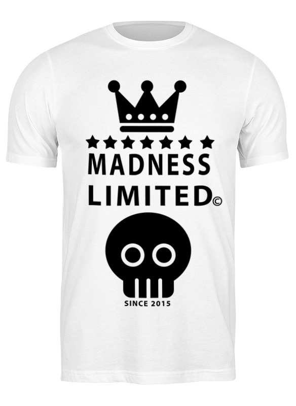 

Футболка мужская Printio Madness белая L, Белый, Madness