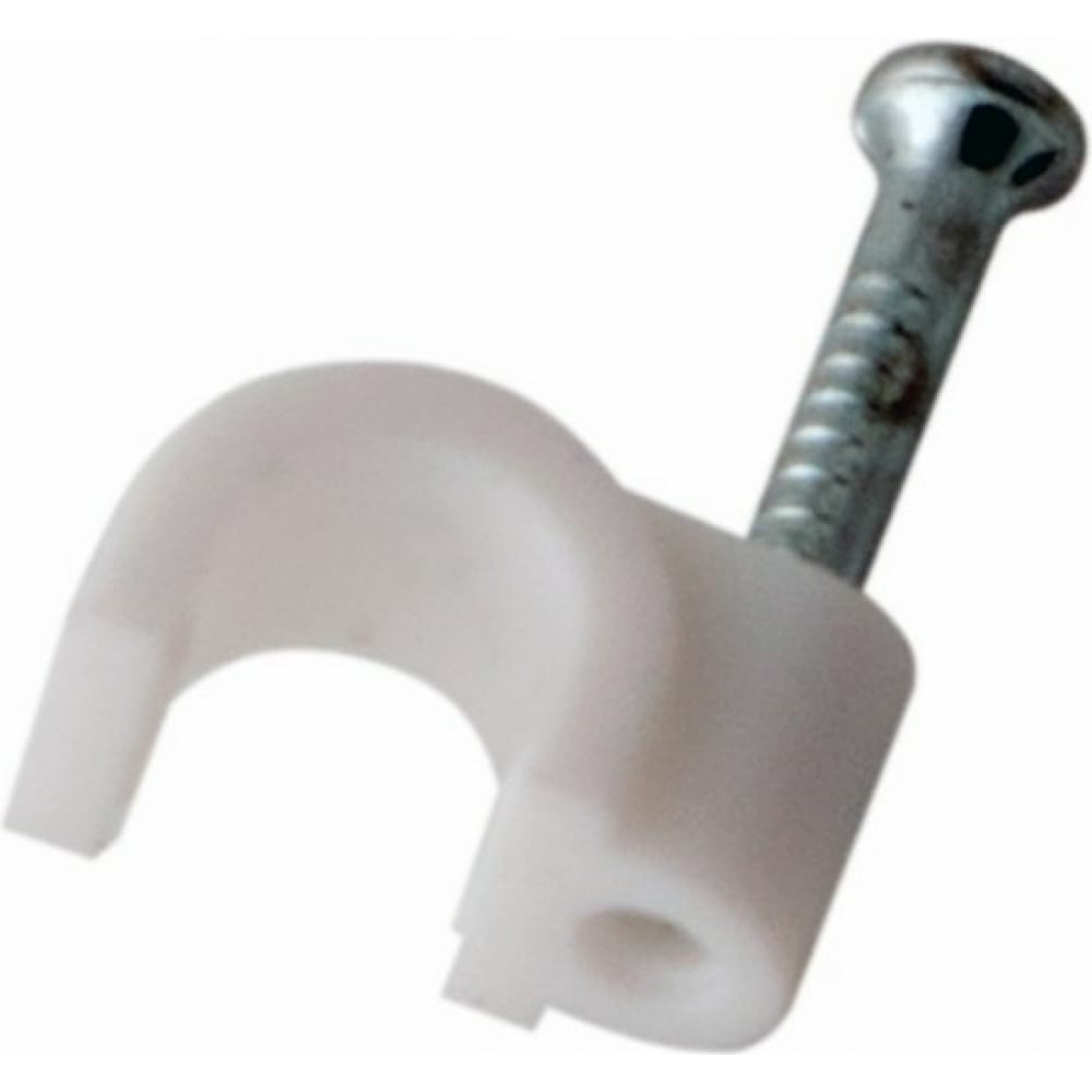 

Круглая пластиковая скоба REXANT 07-4005-20, Белый