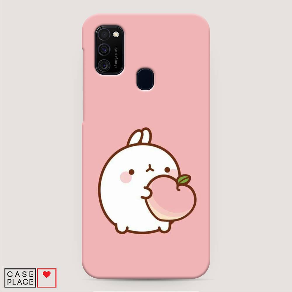 

Пластиковый чехол "Кролик с персиком" на Samsung Galaxy M30s, 29820-1